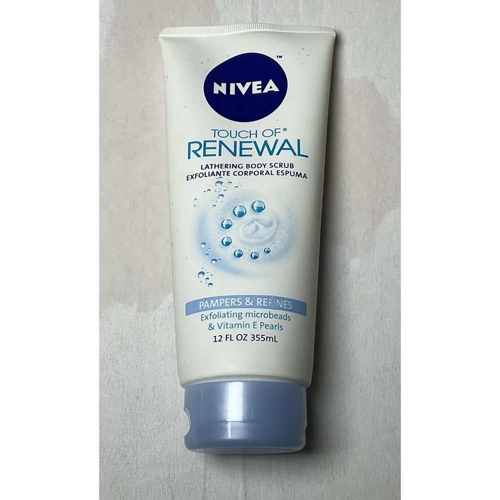 Nivea Touch of Renewal Body Wash Scrub 12oz Exfoliating Vitamin E. Discontinued